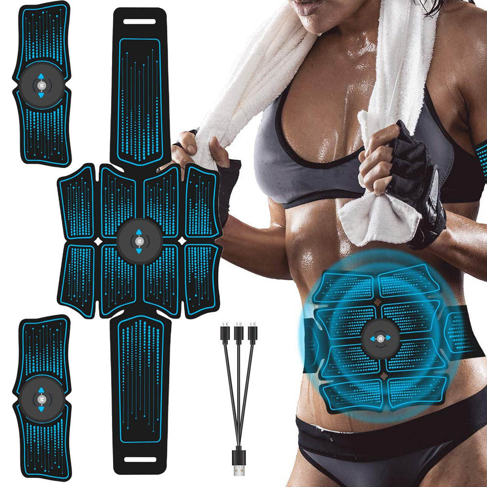Cross-border wholesale EMS massage belt sports training abdominal muscle patch microcurrent pulse muscle stimulation fitness equipment