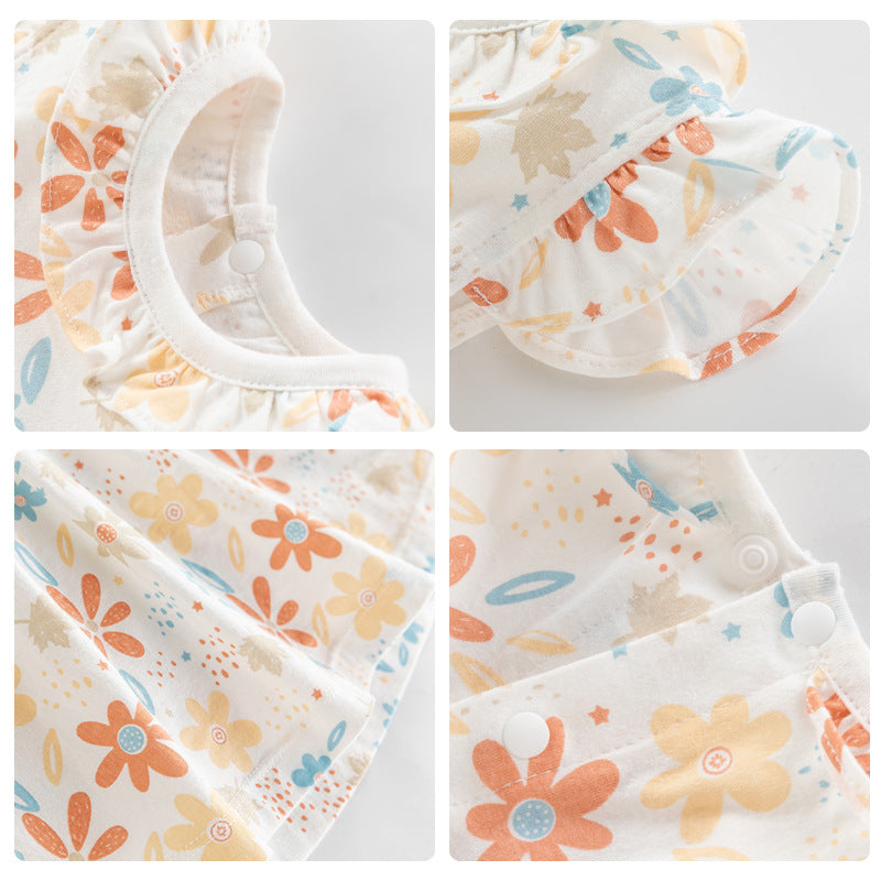 Children's clothes, girls' dresses, summer thin foreign clothes, baby girls wear princess dresses over their skirts
