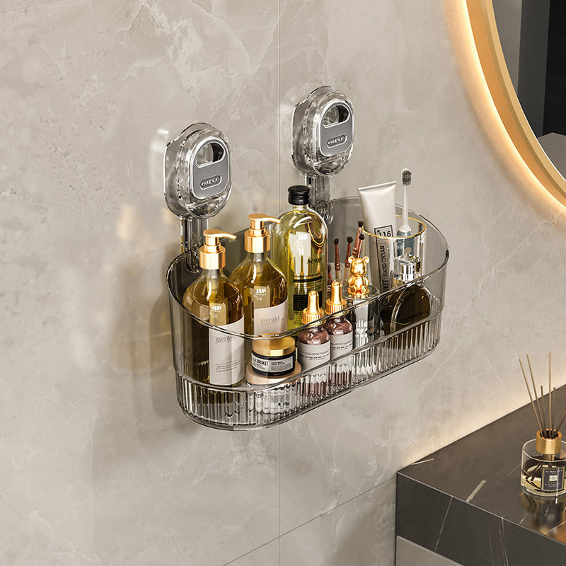 Bathroom suction cups, shelves, toilets, non-perforated, cosmetics storage shelves, toilets, wall-mounted shelves, artifacts