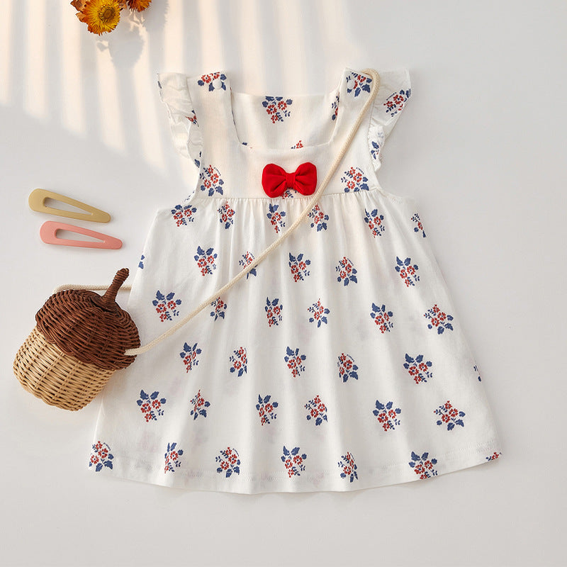Girls Dresses, Summer Girls, Summer Styles, Children's Foreign, Summer Baby, Baby Summer, Princess Dresses, Short Sleeve Skirts