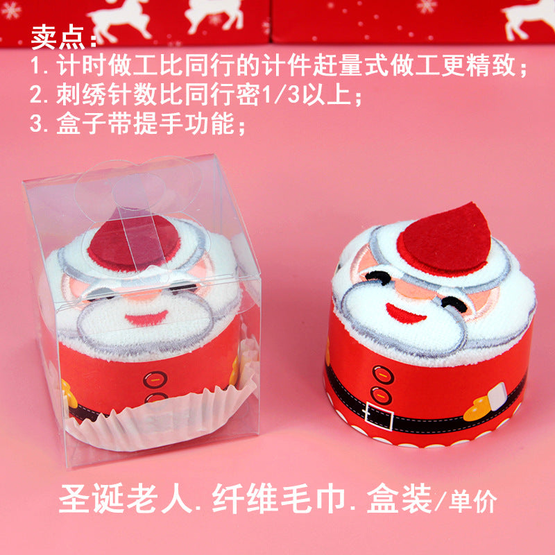 Santa Claus towel modeling gift Christmas Eve for customers Christmas creative gifts cross-mirror exclusive