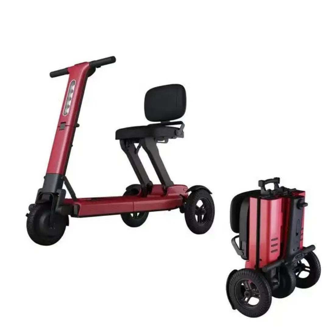 Aluminum alloy intelligent electric scooter folding three-wheeled electric electric vehicle disabled battery car intelligent lithium electric car