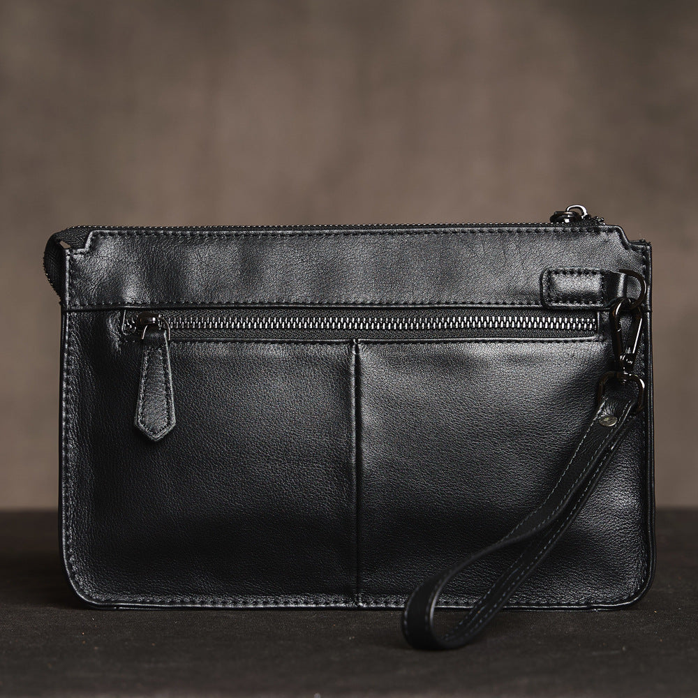 Horizontal boys' clutch bag, business commuter men's bag, new casual men's work bag