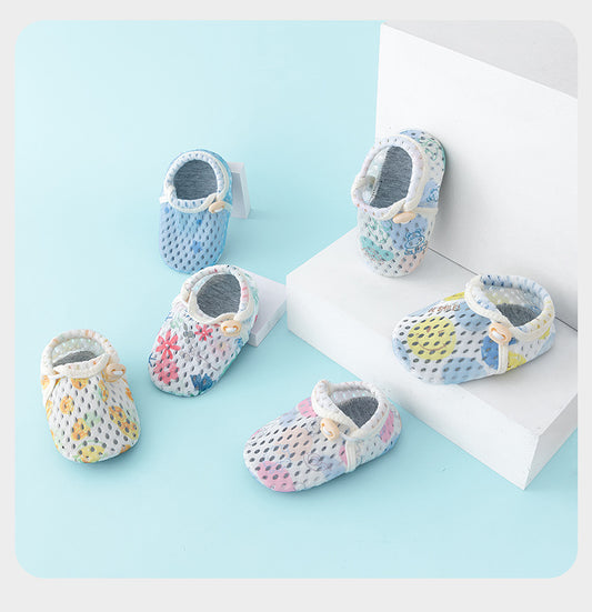 Children's floor shoes, baby summer thin indoor home non-slip cool toddler socks, baby mesh shoes socks