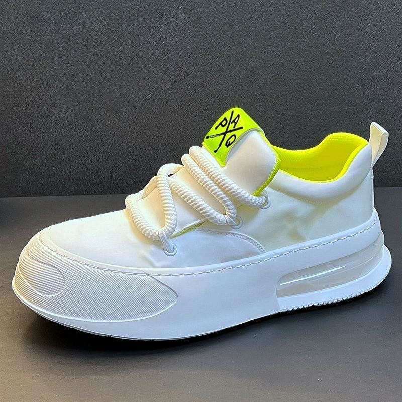 2024 summer new men's shoes open smile canvas shoes fashion athleisure shoes breathable and versatile trendy board shoes men