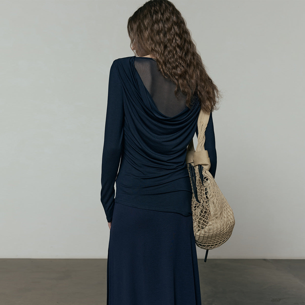 Guangzhou Thirteen Lines Women's UMA WHITE Stalls 2025 Cruise Spring New T-Shirt Women's Tencel Modal Top