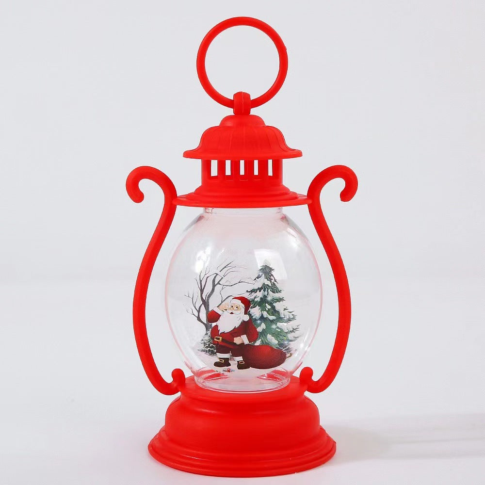 Christmas decorations, luminous children's hand-held creative small oil lamps, desktop ornaments, cross-border new decorations, props, hanging ornaments