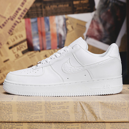 Air Force One Men's Shoes New Putian AF1 Meter White Green Authentic Board Shoes Women's Shoes Breathable Spring Small White Shoes