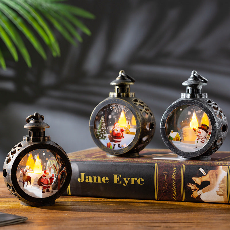 Christmas decorations, retro night lights, glowing gifts, window ornaments, table decorations, props, atmosphere pendants