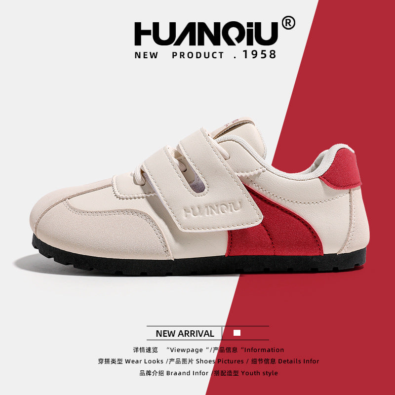 Global Flat Moral Training Shoes Women's 2025 Popular Spring and Autumn Velcro Shoes Versatile Sneakers KMXFX8093