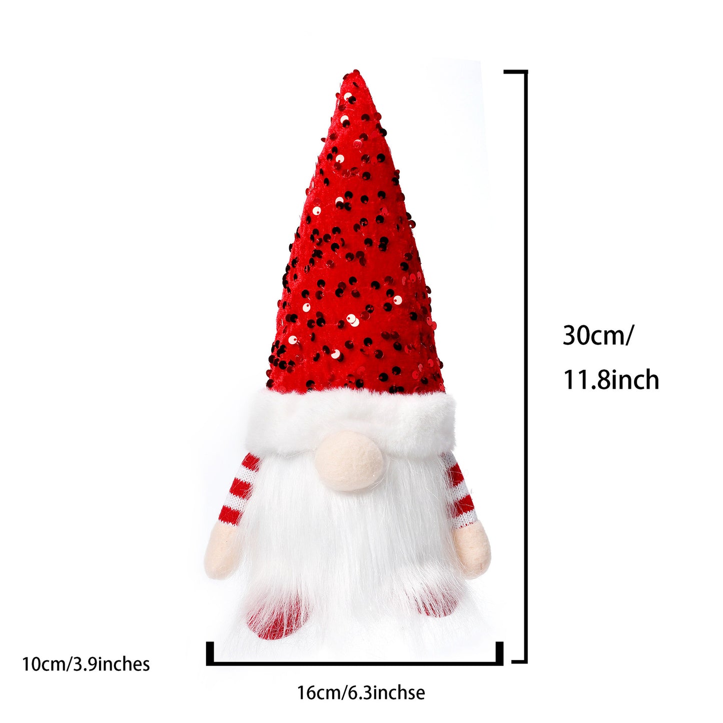 Cross-border new Christmas decorations Christmas high-end gnome doll with lights Rudolph Christmas gift ornaments