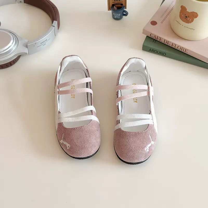 Autumn shallow breathable girls' leather shoes 2025 new fashionable foreign style little girls' casual single shoes and children's performance shoes