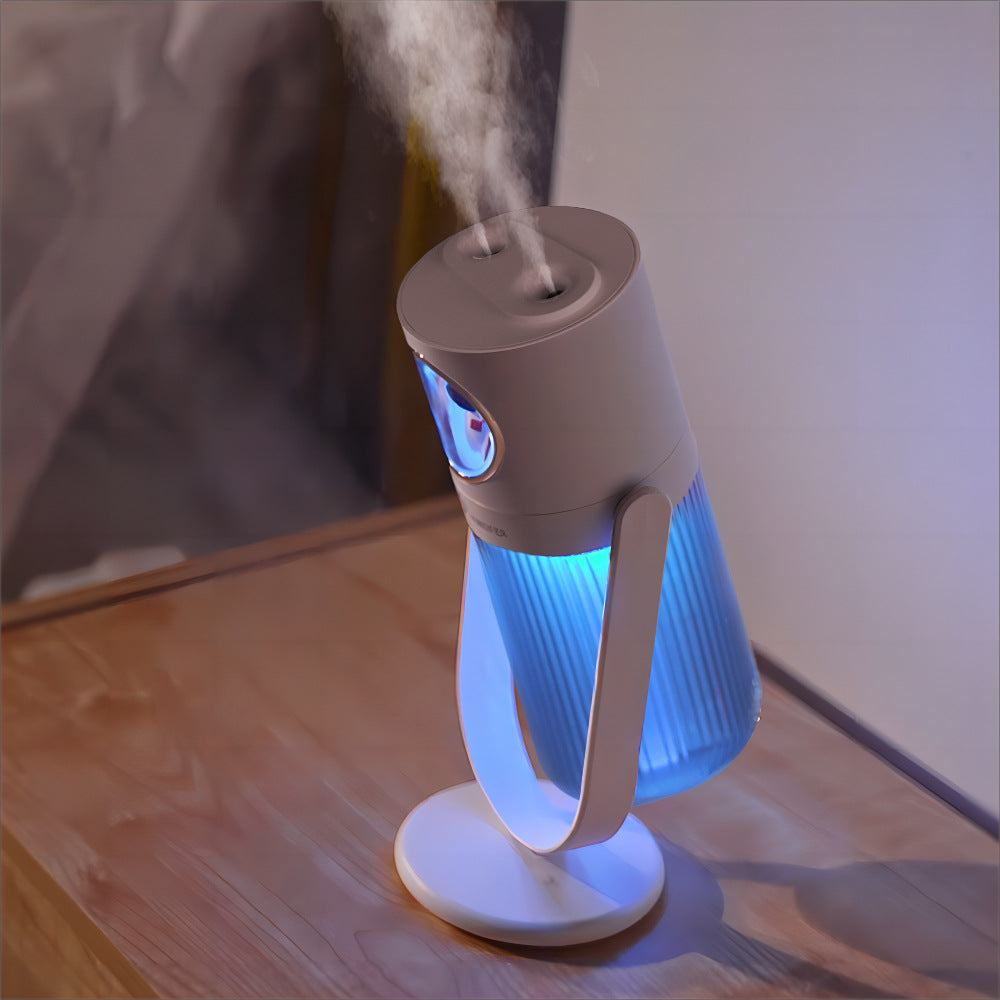 New Shadow Double Jet Negative Ion Humidifier USB Wireless Desk Purifying Home Air Mini Humidifier
