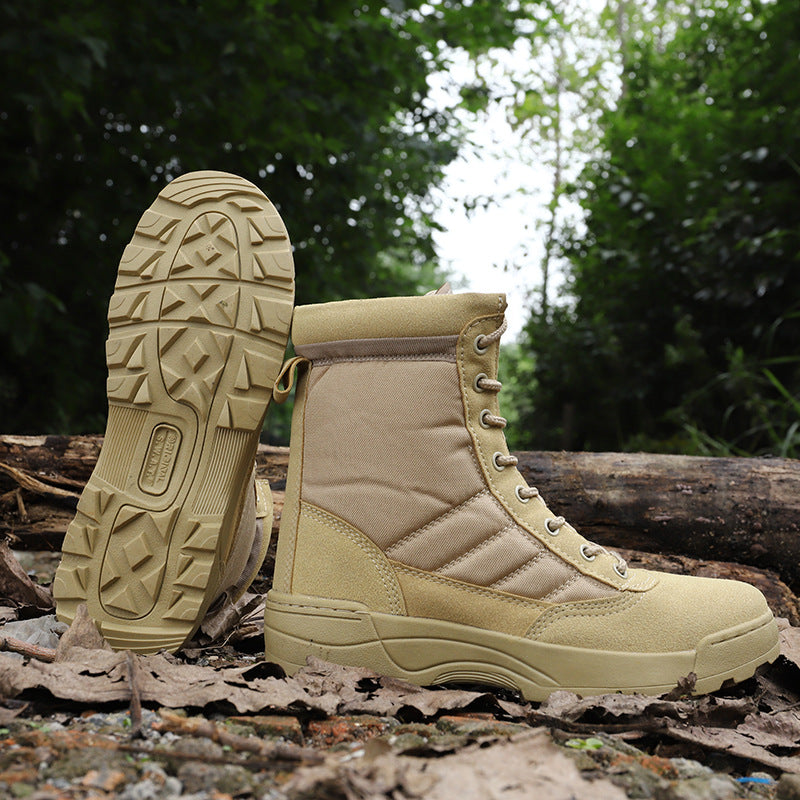 Children's combat boots, summer parent-child high-top military boots, Martin boots, special forces spring and autumn men's marine boots, summer camp CS boots