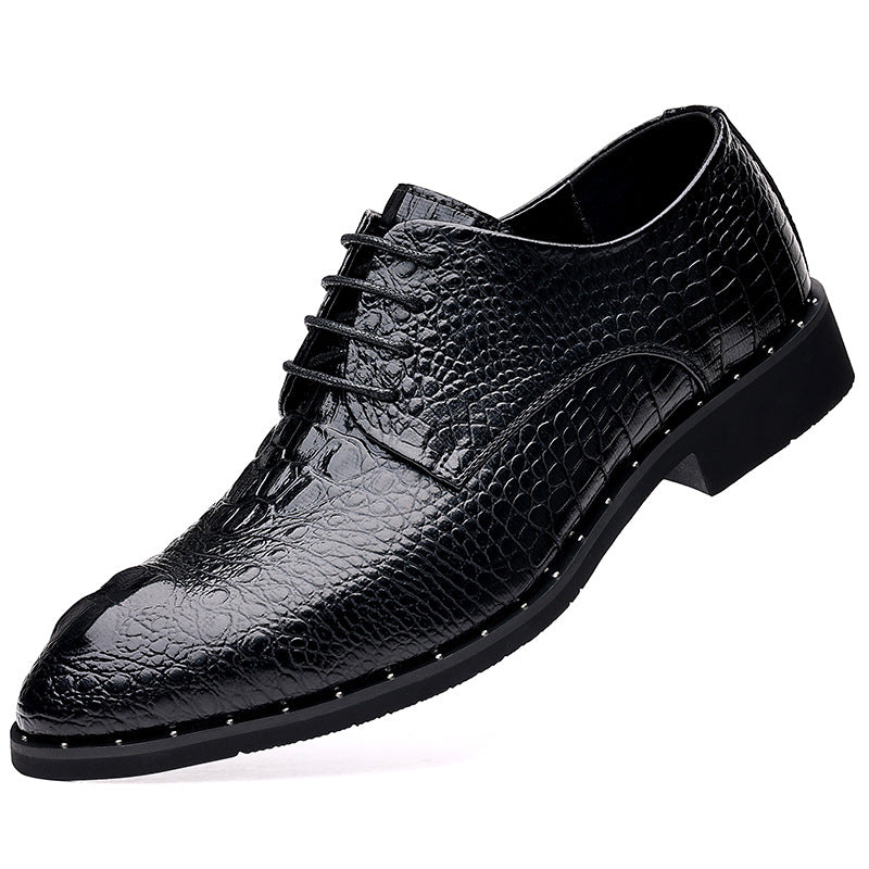 2025 Spring New Business Men's Soft Sole Trendy Versatile Fashion Casual Shoes Wear-Resistant Breathable Non-slip Leather Shoes Men
