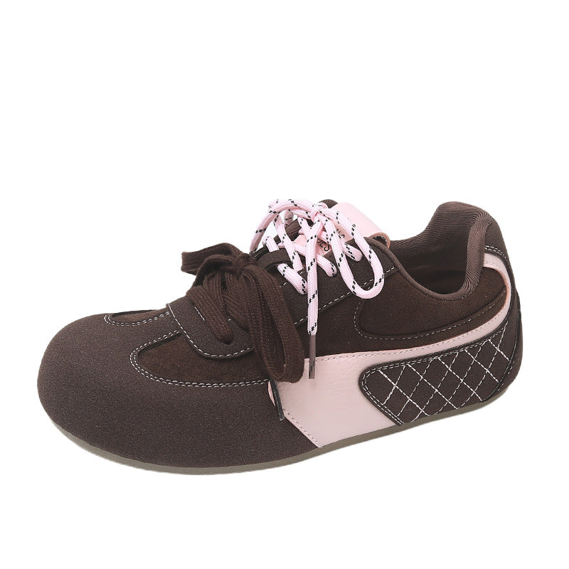 ins korean version new forrest gump shoes women's 2025 spring student sports running casual shoes thick-soled German training shoes LDS01