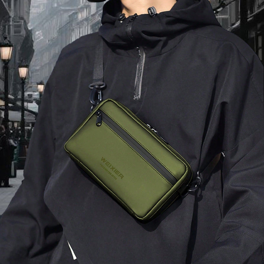 Cross-border fashion new men's shoulder bags, trendy brand small square bags, business commuter men's bags, outdoor crossbody bags, men's bags