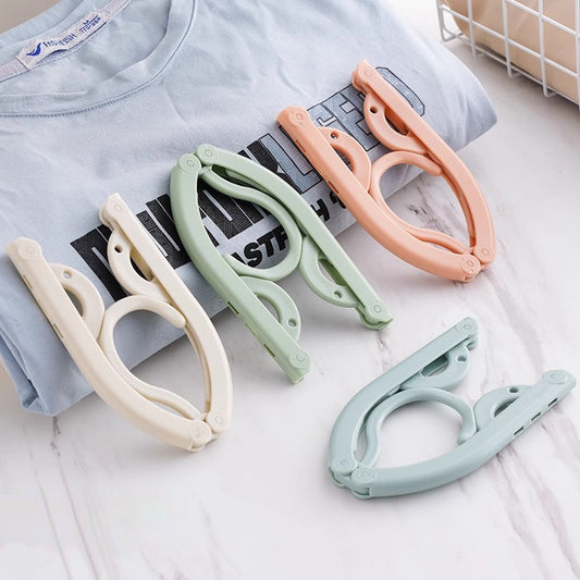 Folding hanger travel model outdoor business trip portable hanger dormitory drying hanger multi-functional telescopic folding hanger
