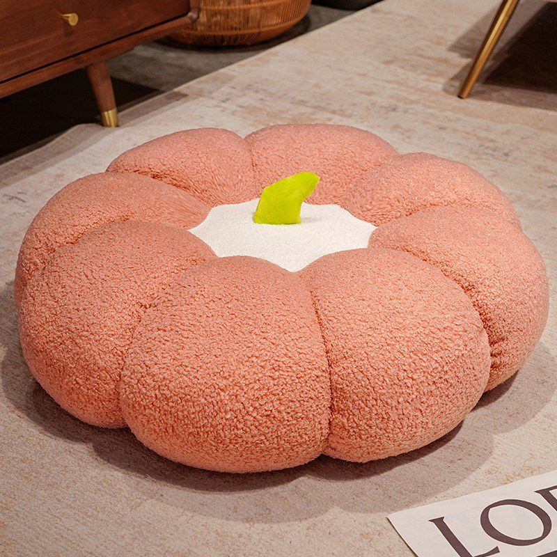 Pumpkin Futon Cushion Cute Creative Round Bedroom Floor Cushion Thickened Fruit Home Bay Window Cushion