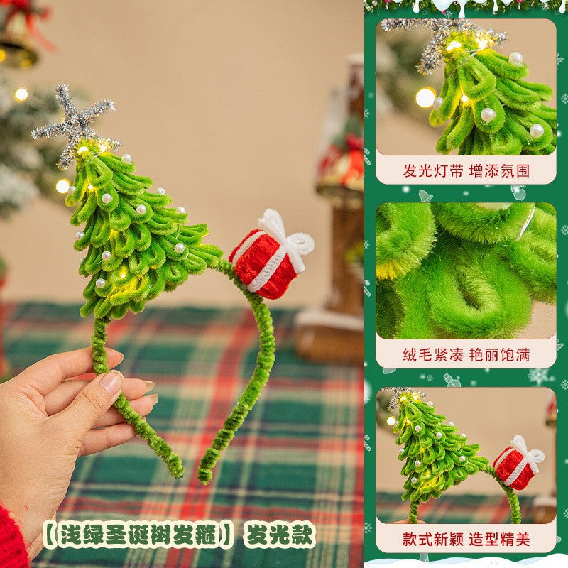 Christmas Hanging Decoration Christmas Tree Car Hanging Decoration Crypto Twist Stick Handmade DIY Material Pack Homemade Creative Gifts