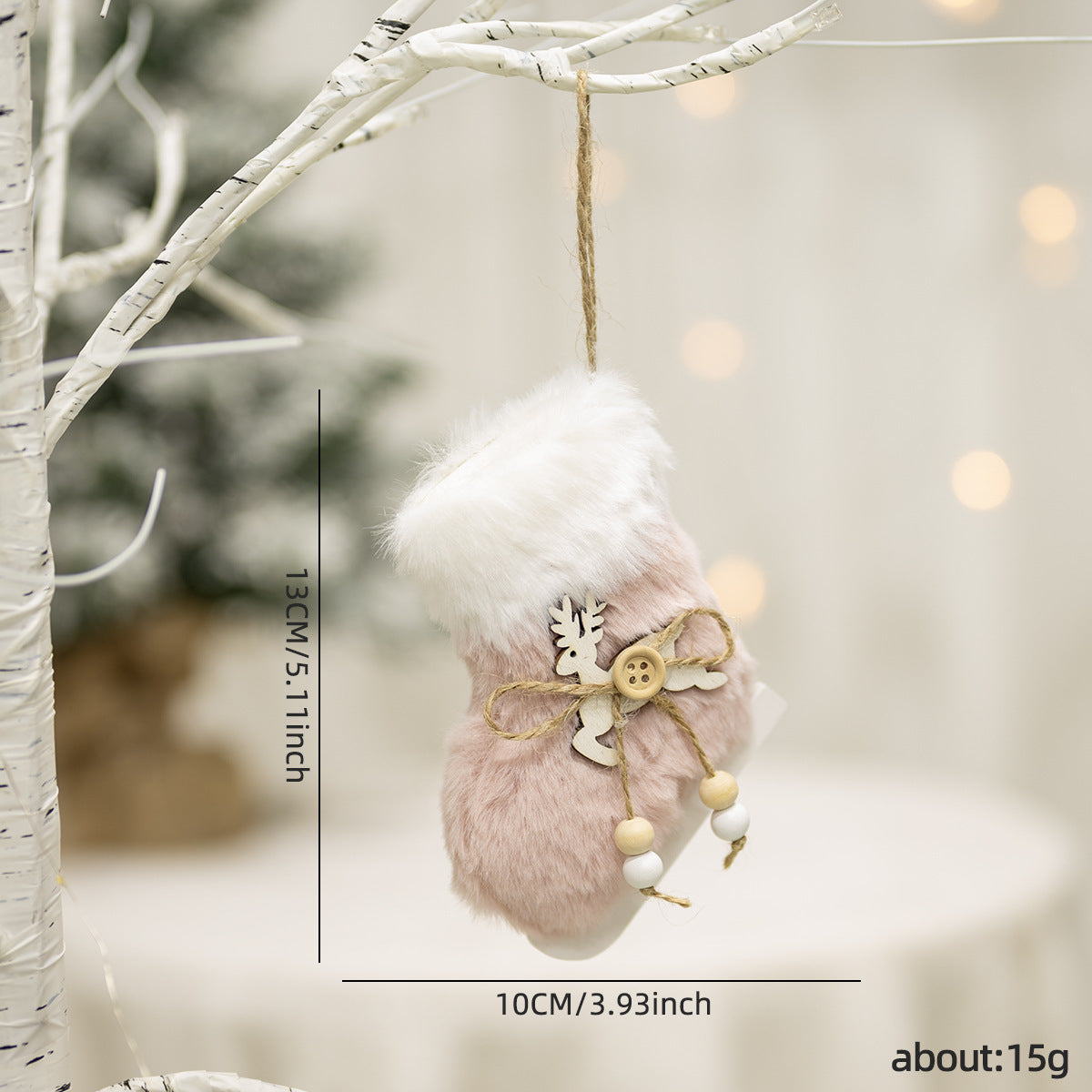 New Cross-border Christmas Plush Angel Charm Cute Doll Doll Gift Christmas Tree Pendant ins Arrangement