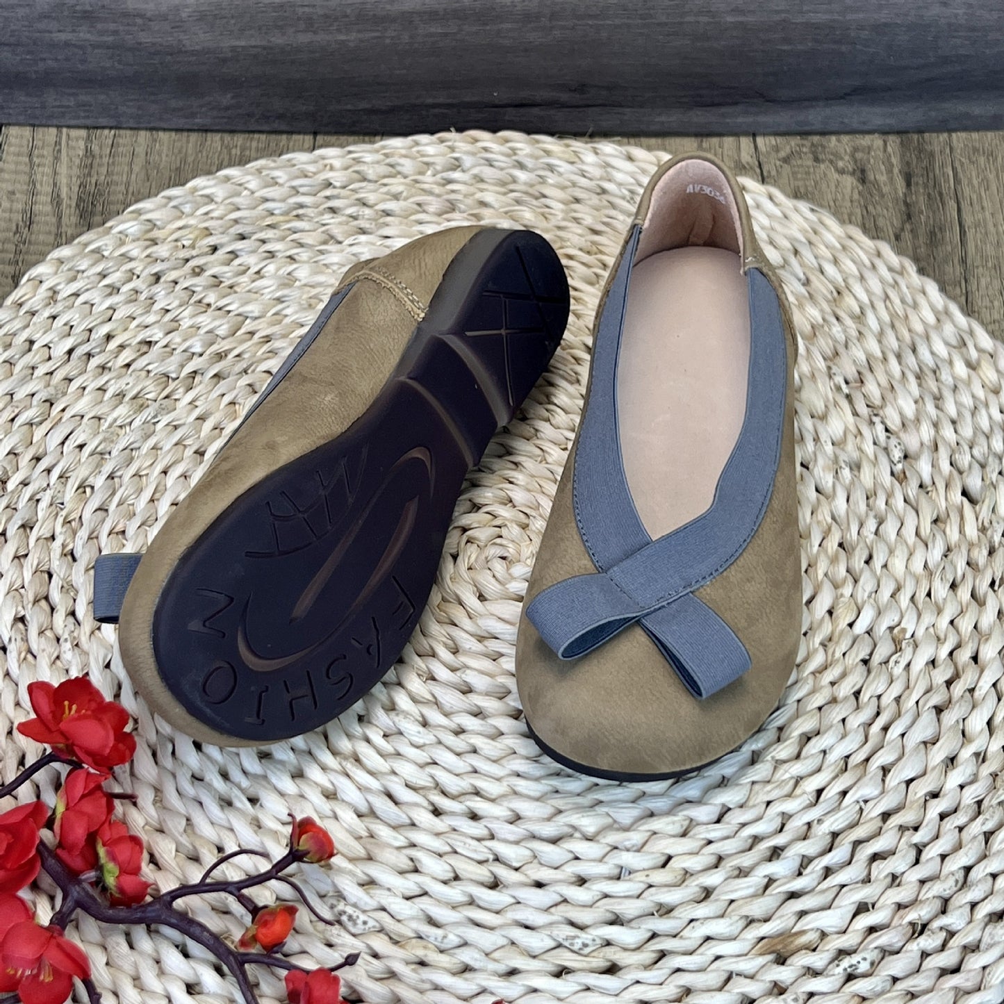 Retro genuine leather art Mori single toe layer cowhide soft bottom soft leather casual women's shoes round toe comfortable mother's shoes women