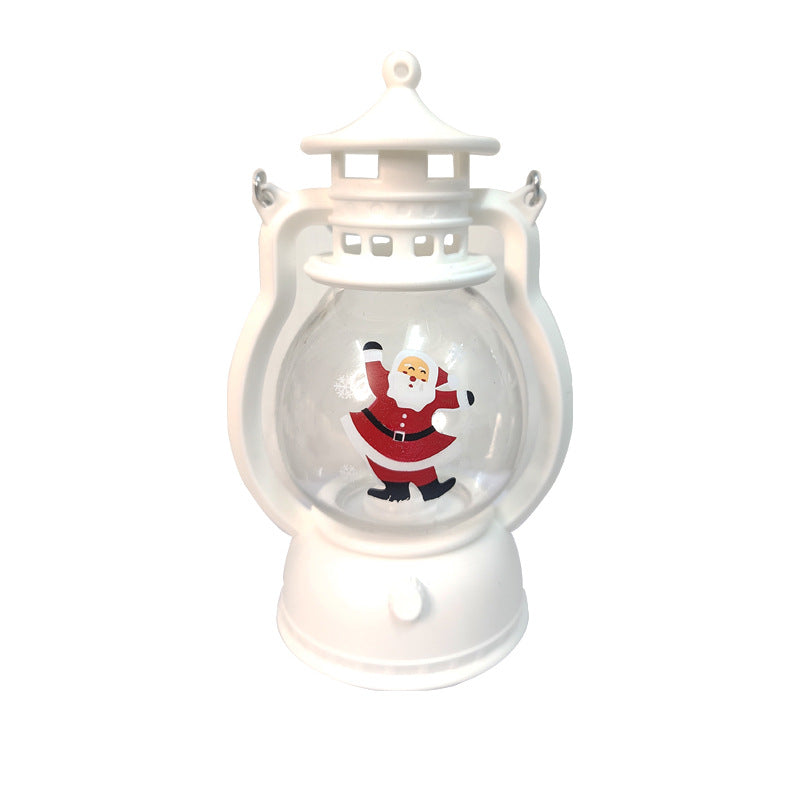 Christmas pony lantern portable atmosphere small oil lamp kindergarten children's Christmas gift creative decoration ornament wholesale
