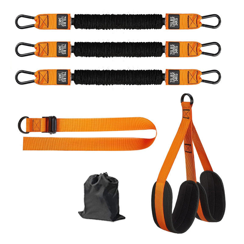 6pcs home user outside the workout pull-up auxiliary pull rope fitness sports horizontal bar pull belt sports equipment