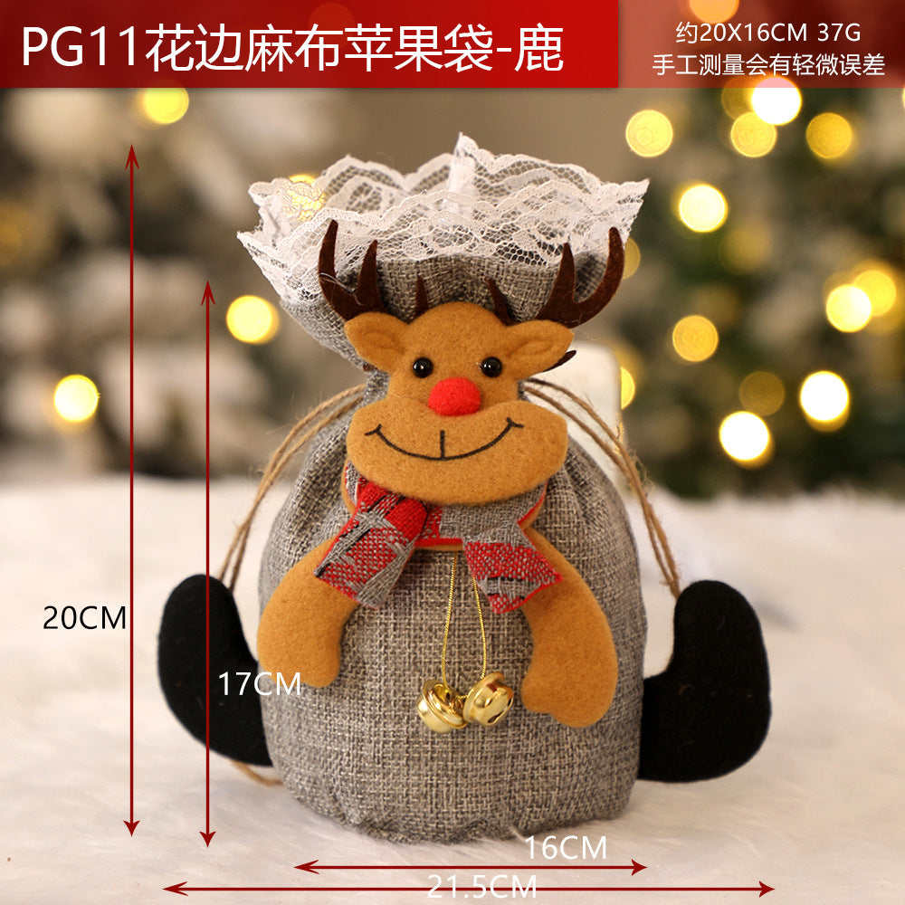 Christmas gift apple bag tote bag adult children children Christmas gift decoration high-end gift bag