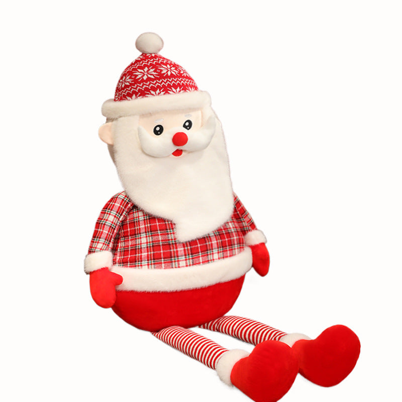 Cute Large Santa Claus Doll Plush Toy Christmas Decoration Ornament Kids Gift Ragdoll