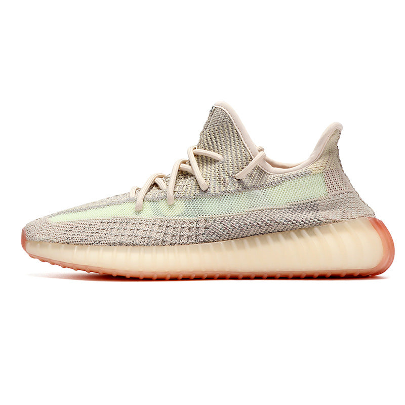 Coconut 350 Men's Shoes Summer High Edition Pure White Putian Really Burst Ice Blue Starry Breathable Casual Sports Women's Shoes