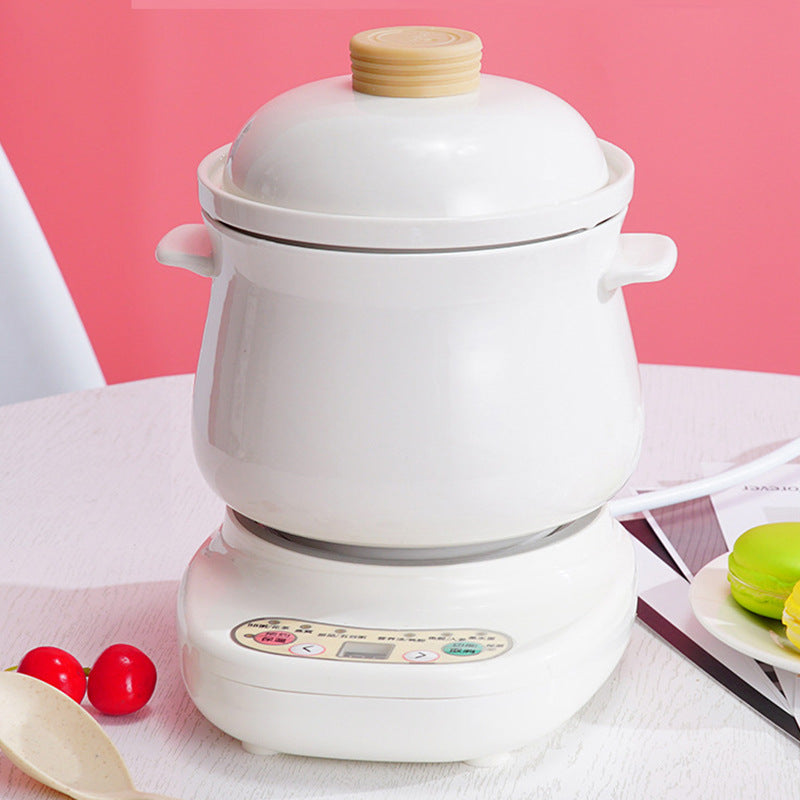 Split intelligent mini automatic electric crowpot stew pot stew pot through water bb pot bird's nest pot porridge pot soup ceramic pot