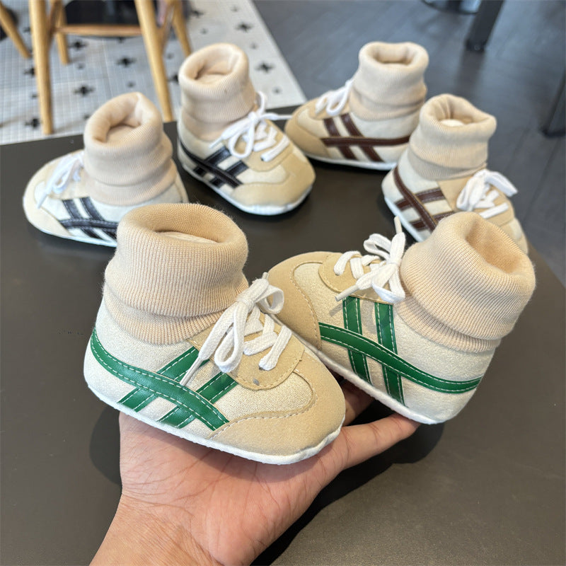 Baby shoes 0-3-12 months to 1 year old step shoes spring, autumn and winter style soft soled shoes for boys and girls