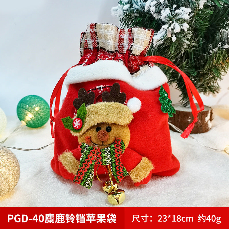 Christmas gift apple bag tote bag adult children children Christmas gift decoration high-end gift bag