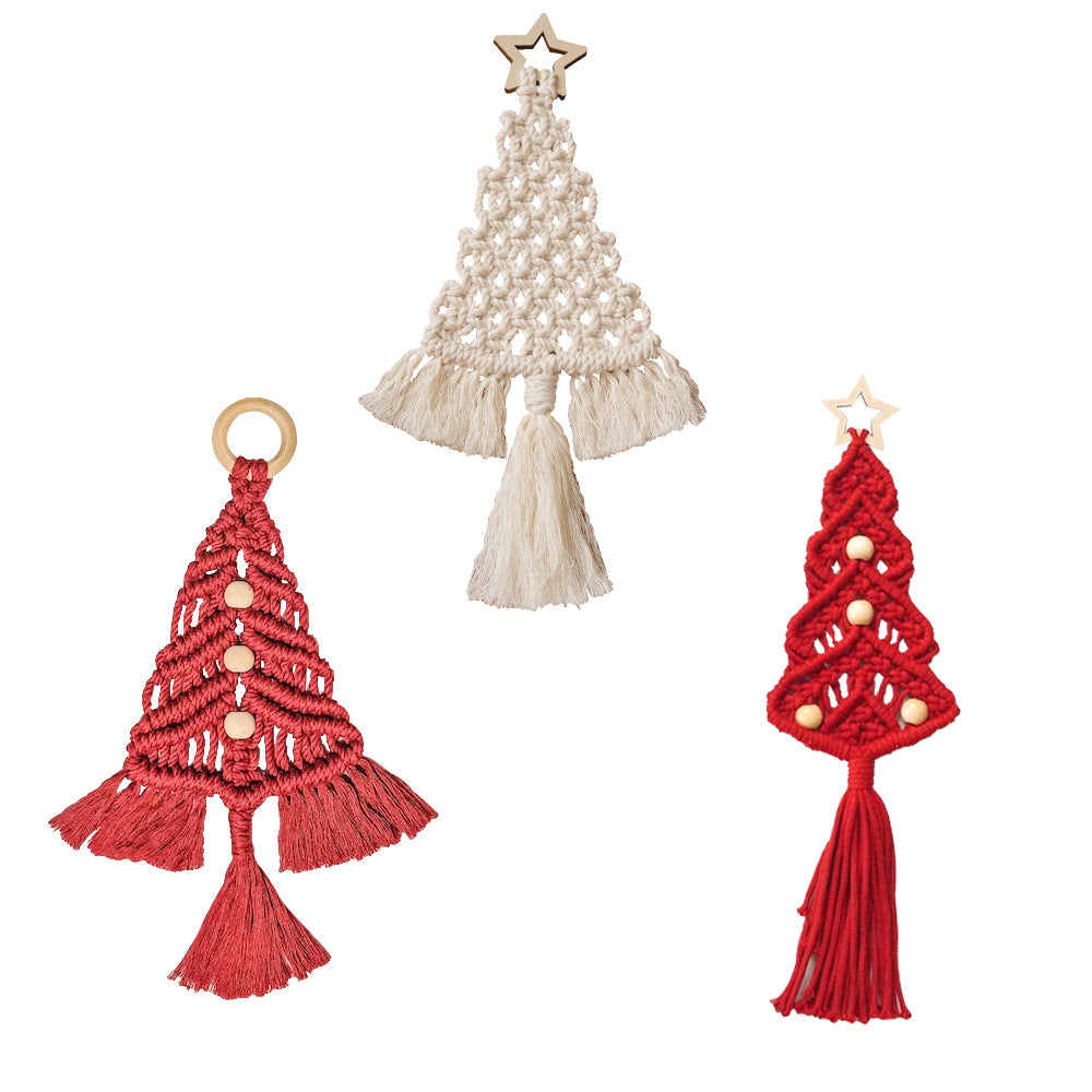 Christmas Tree Tapestry DIY Material Pack Christmas Decoration Pendant Hand Woven Home Decoration Wall Hanging Gift New