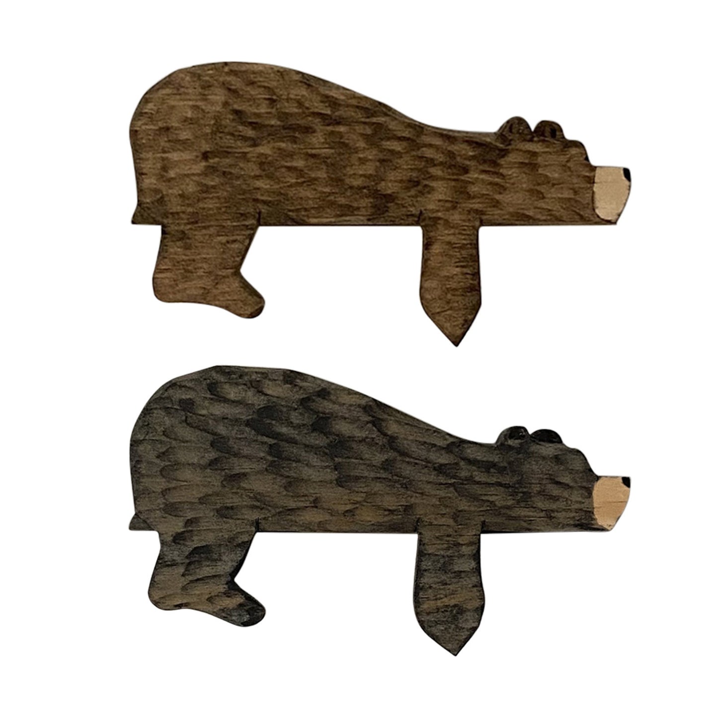 Cross-border new funny animal brown bear door top ornament home interior creative wooden craft door frame decoration
