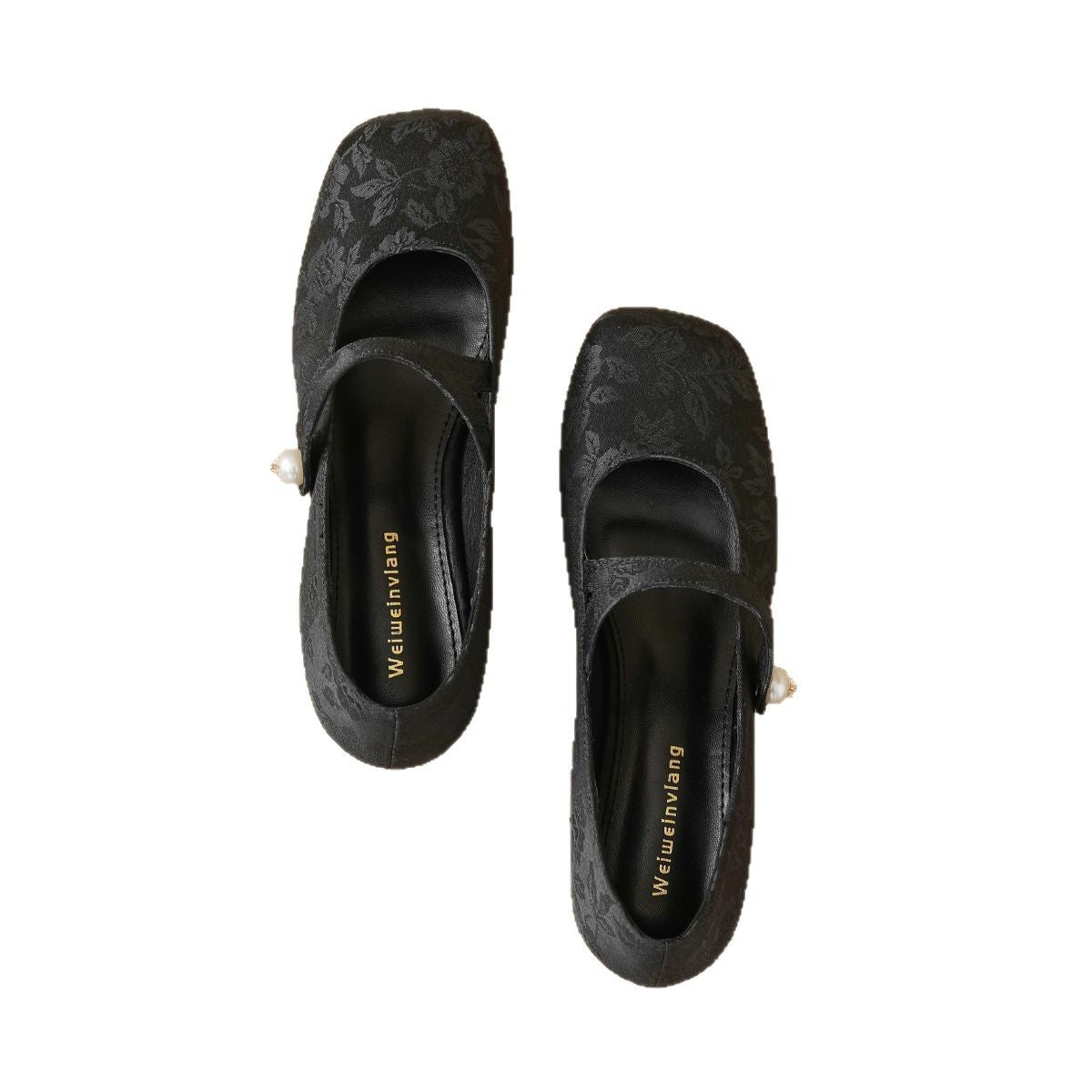 New Chinese retro single shoes women's 2025 new models with cheongsam shoes, Mary Jane shoes, square toe horse skirt shoes