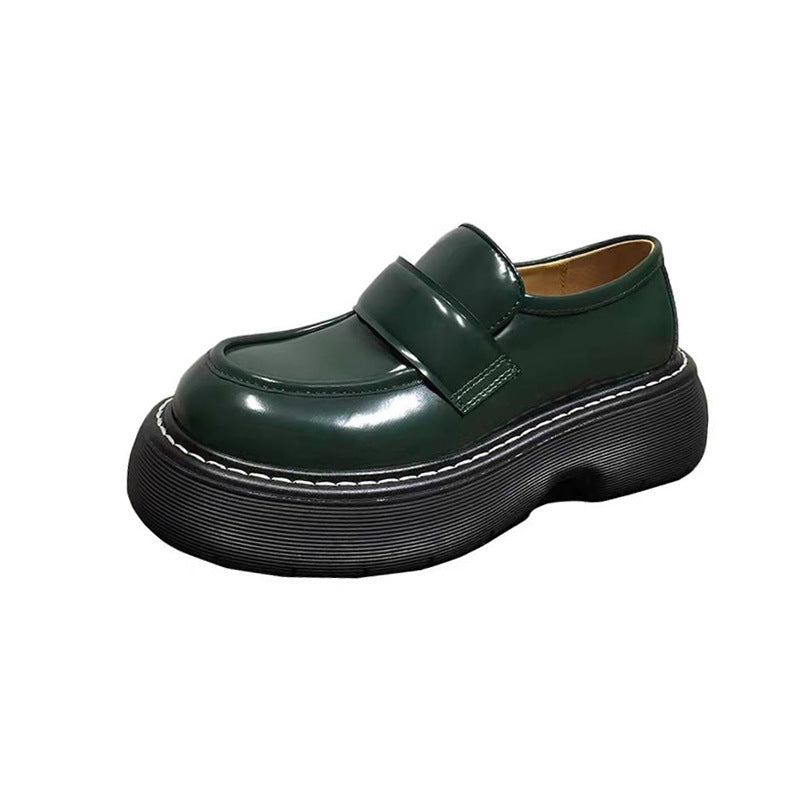 Loafers men's 2025 Cruise New Single Shoes Women's Platform Shoes Flats Bottom Couple Small Leather Shoes Plus Size
