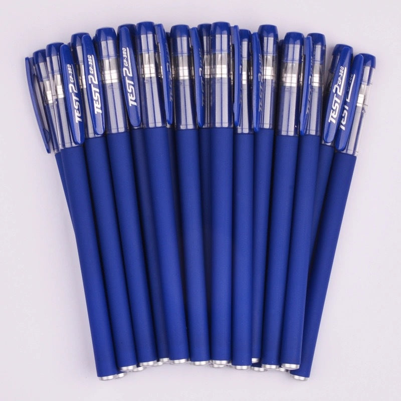 【10pcs】2023 New Frosted Office Student Signature Pen 0.5MM Bullet Three-color Student Exam