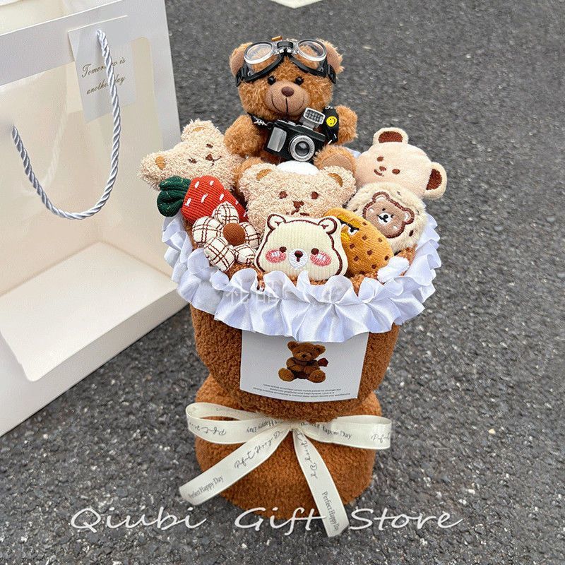Christmas gifts kulomi dolls cartoon bouquet dolls forever peanut birthday gifts for girls friends and girlfriends