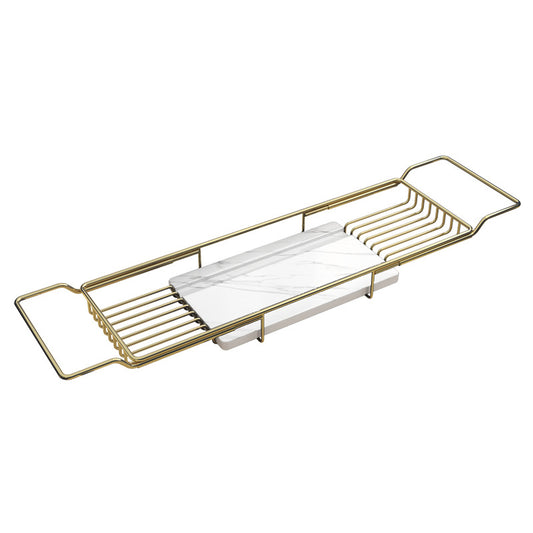 Bathtub rack net celebrity bathroom bathtub upper tray telescopic bathroom bath bracket shower gel storage artifact