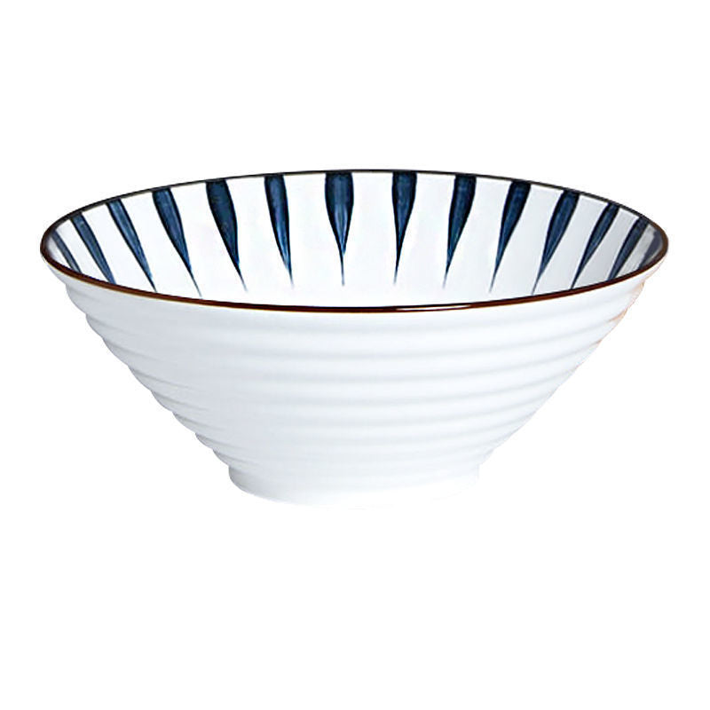 Underglaze color household instant noodle bowl restaurant noodle restaurant rice noodle bowl ceramic bowl wholesale hat bowl soup bowl large capacity