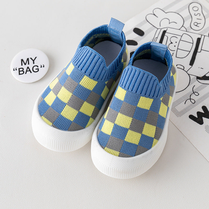 Baby toddler shoes spring and autumn soft sole non-slip 6 months 1-3 year old boys and girls shoes are breathable and do not fall off anti-kick outdoor shoes