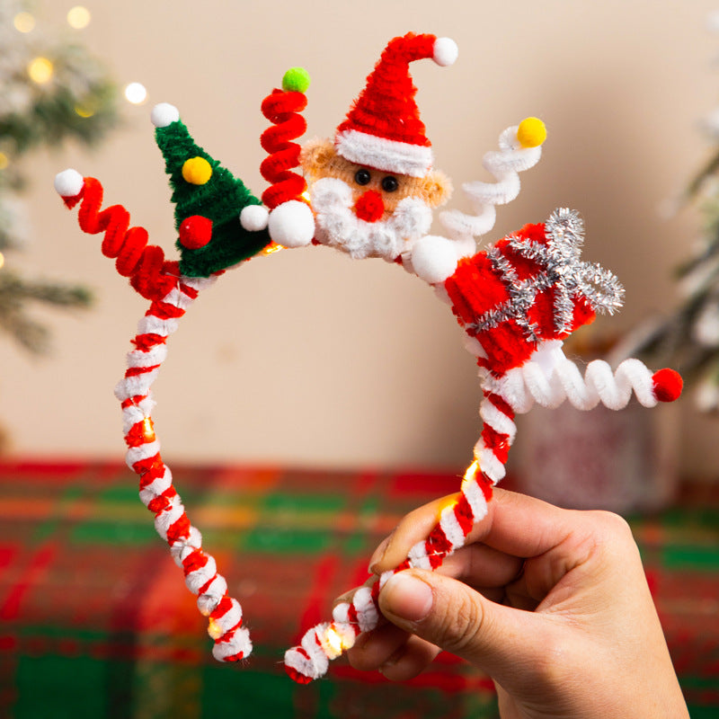 Christmas Hanging Decoration Christmas Tree Car Hanging Decoration Crypto Twist Stick Handmade DIY Material Pack Homemade Creative Gifts