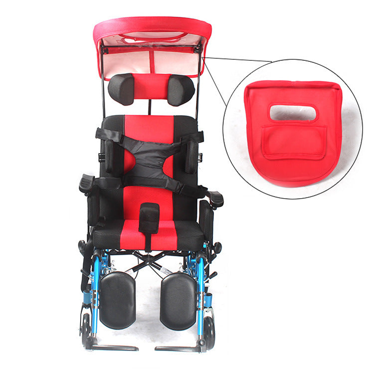 Factory direct supply of aluminum alloy high back cerebral palsy adult wheelchair multi-functional and comfortable small wheelchair for the disabled