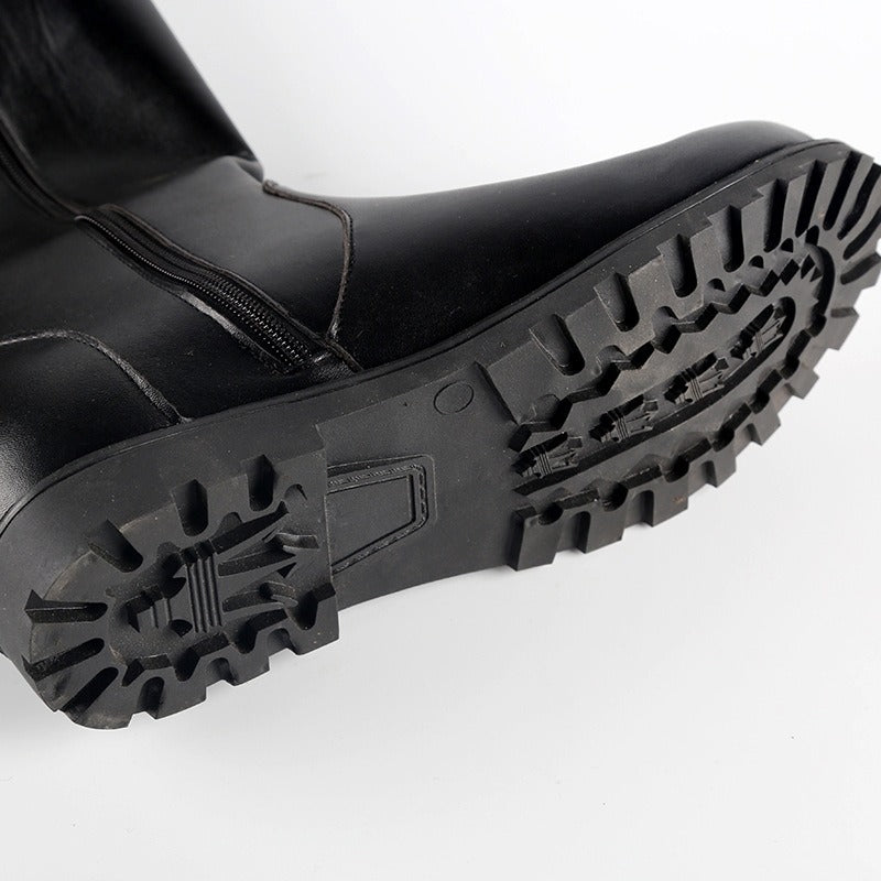 Tall men's and women's boots honor guard flag-raiser boots parade boots World War II boots riding boots film and television boots ghost boots