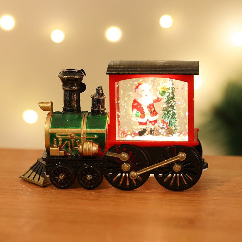 Cross-border new Christmas party gifts, Christmas gifts, souvenirs, water filling, small train, Thomas train, car