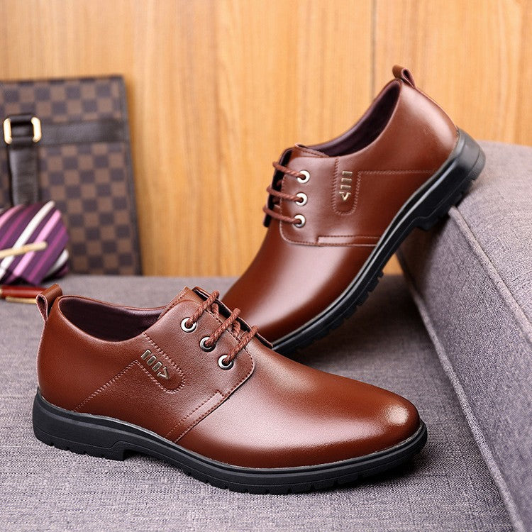 Leather shoes, men's business casual single shoes, black formal work shoes, cross-border wholesale men's casual shoes, foreign trade workwear shoes