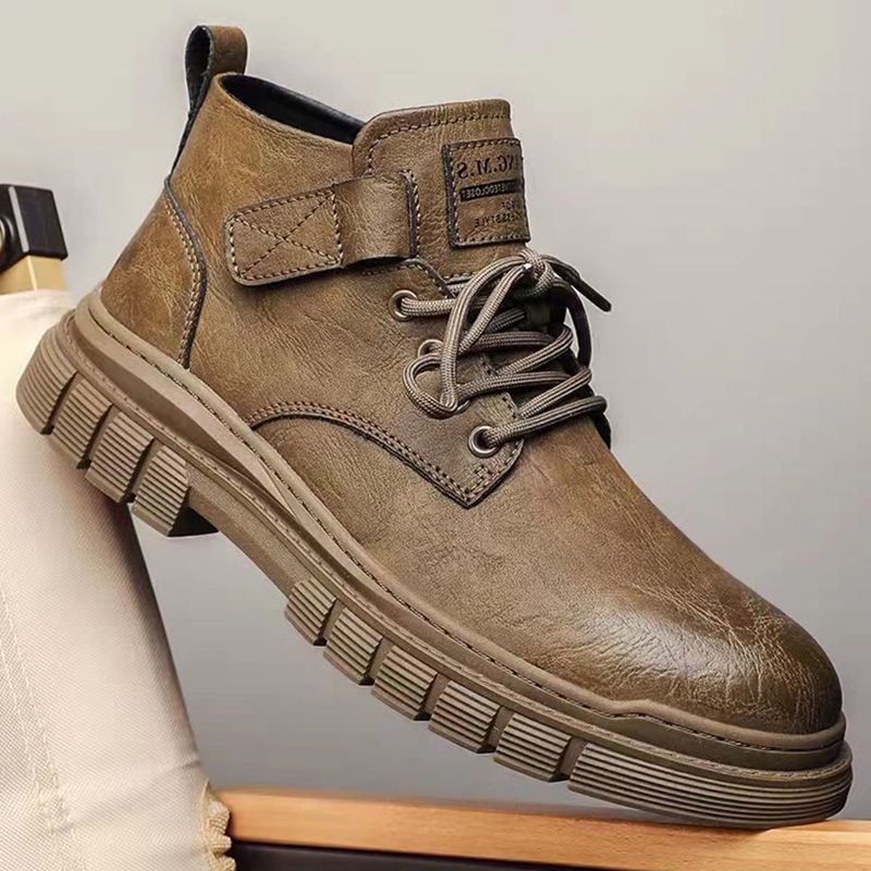 2023 New Winter Hot Martin Boots Men's British Style High-Top Shoes Men's Leather Shoes Men's Shoes Autumn Cargo Shoes