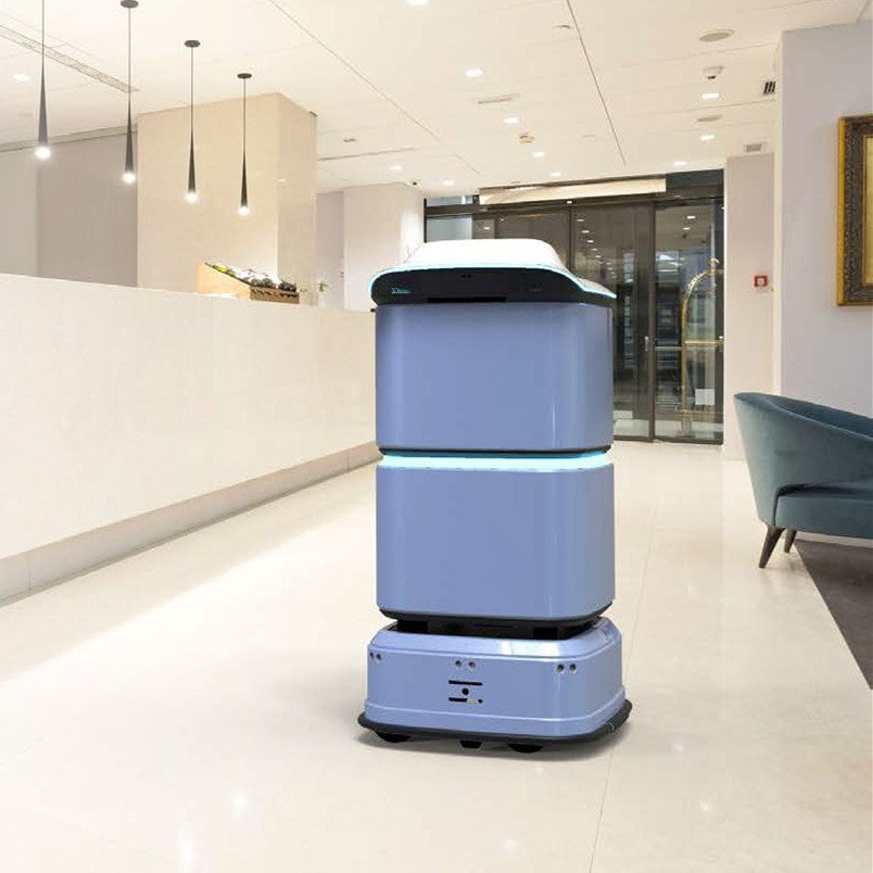 Hospital medical and nursing equipment distribution robot intelligent service autonomous sanitizing and delivery robot supports getting on and off the elevator